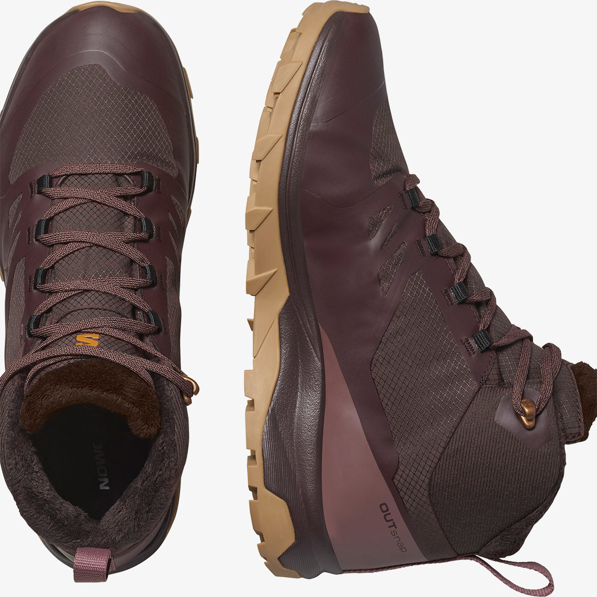 SALOMON shoes Outsnap CS WP W black coffee