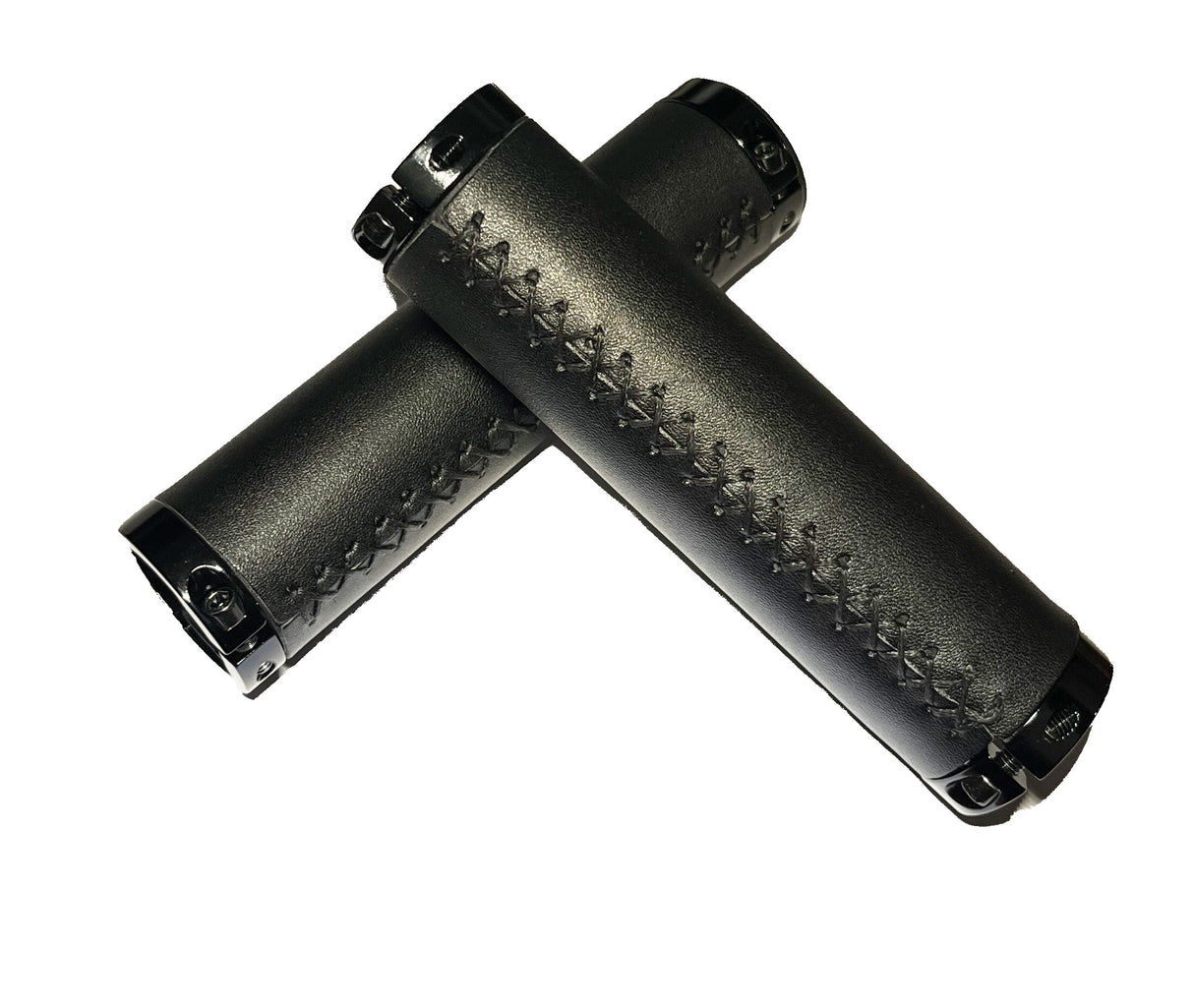 Tenways Lock-on Leather Grips Black