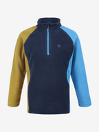 COLOR KIDS Fleece Pull blue/brown jacket