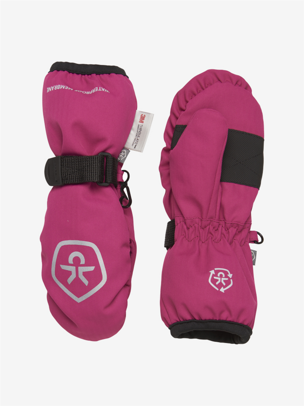 color-kids-gloves-waterproof-dropliner-mitt-pink