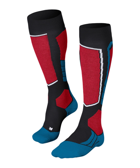 falke-socks-sk2-red-black-blue