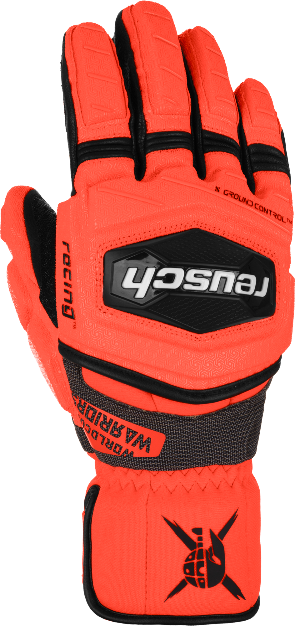 reusch-gloves-wc-warrior-gs-black-fluo-red
