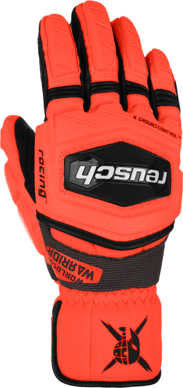 reusch-gloves-wc-warrior-gs-black-fluo-red