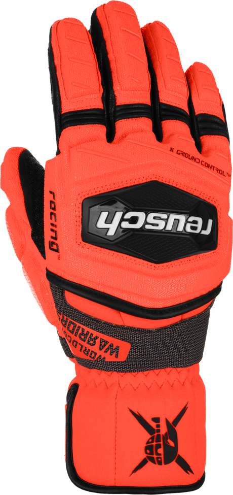 reusch-gloves-wc-warrior-gs-black-fluo-red
