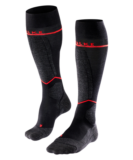 falke-socks-sk2-women-energizing-light-wool-black-red