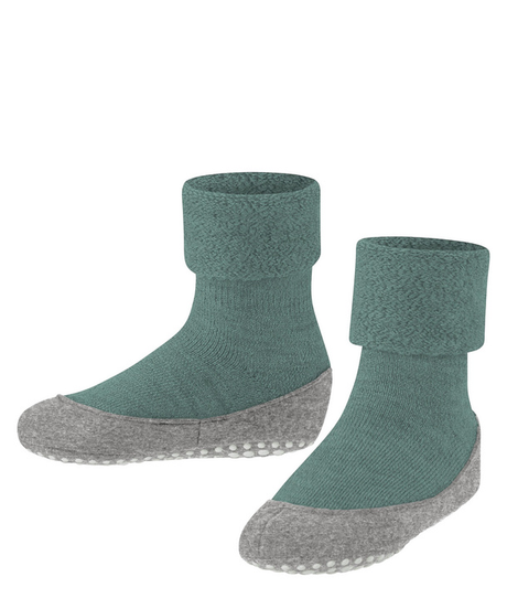 falke-socks-cosyshoe-teens-kids-house-green-grey