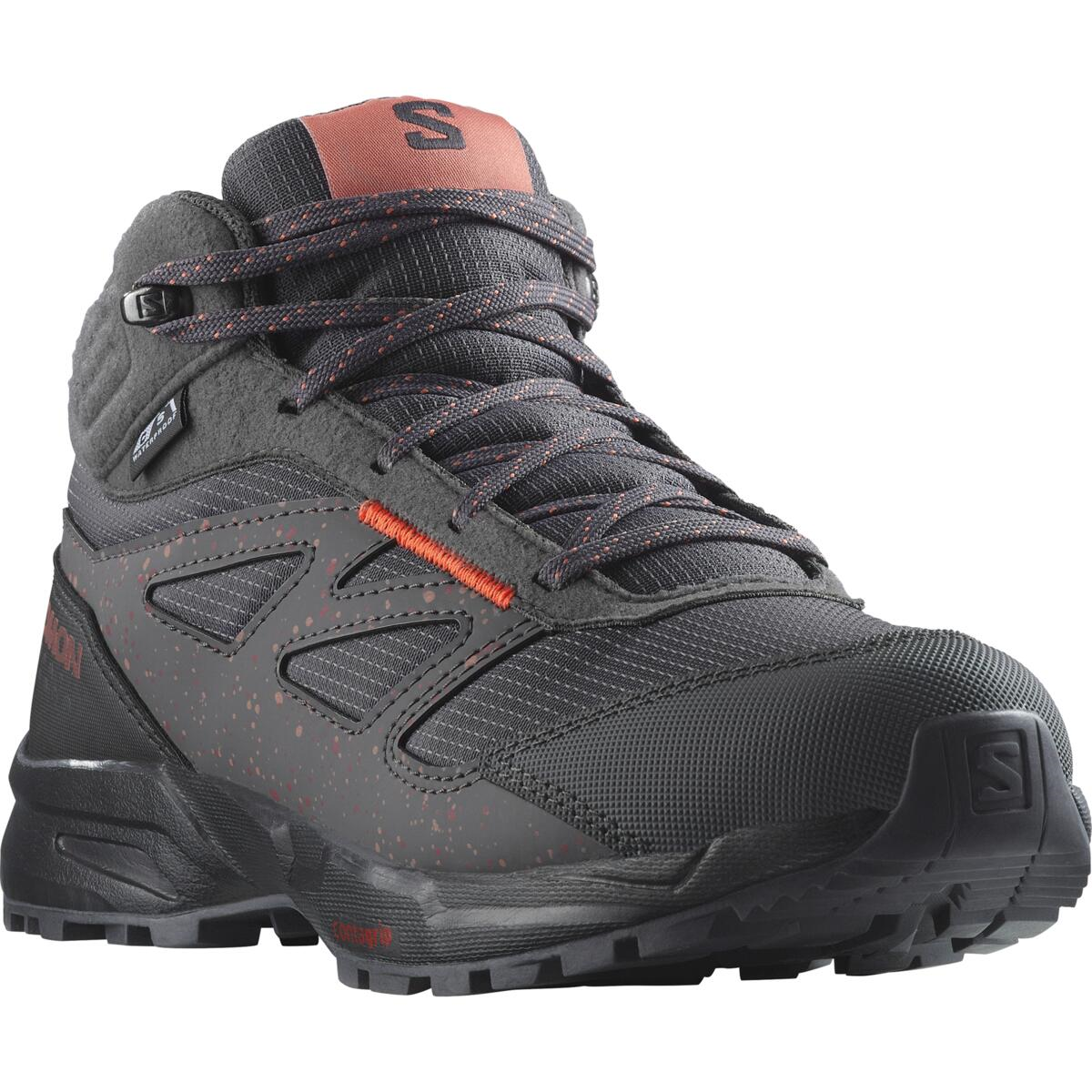 fahrradschuhe salomon SALOMON shoes Outway Mid CSWP J black/grey/peach – Simple Bike Store