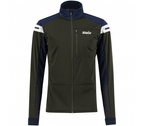 SWIX XC Ski Jacket Dynamic Dark Olive/Blue/White
