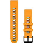 GARMIN Quickfit 22mm Silicone orange/grey watch band