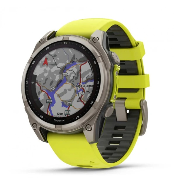 GARMIN watch Fenix 8 47mm Solar Sapphire titanium/yellow – Simple