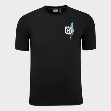 husqvarna-t-krekls-accelerate-tee-black-light-blue