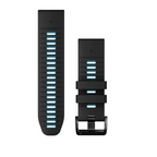 GARMIN Quickfit 26mm Silicone black/cirru sblue watch band