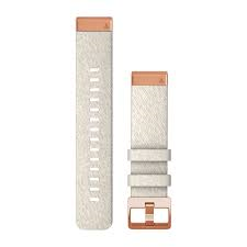 garmin-siksna-pulkstenim-quickfit-20mm-nylon-fenix-7s-cream-grey-rose-gold