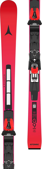 ATOMIC alpine skis with bindings NYI Redster FIS G9 RVSKS J-RP3 red/violet w/NY Icon 10