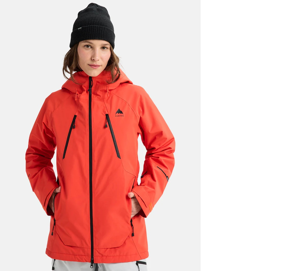 BURTON jacket WMS Gore Reserve Ins fiesta red – Simple Bike Store