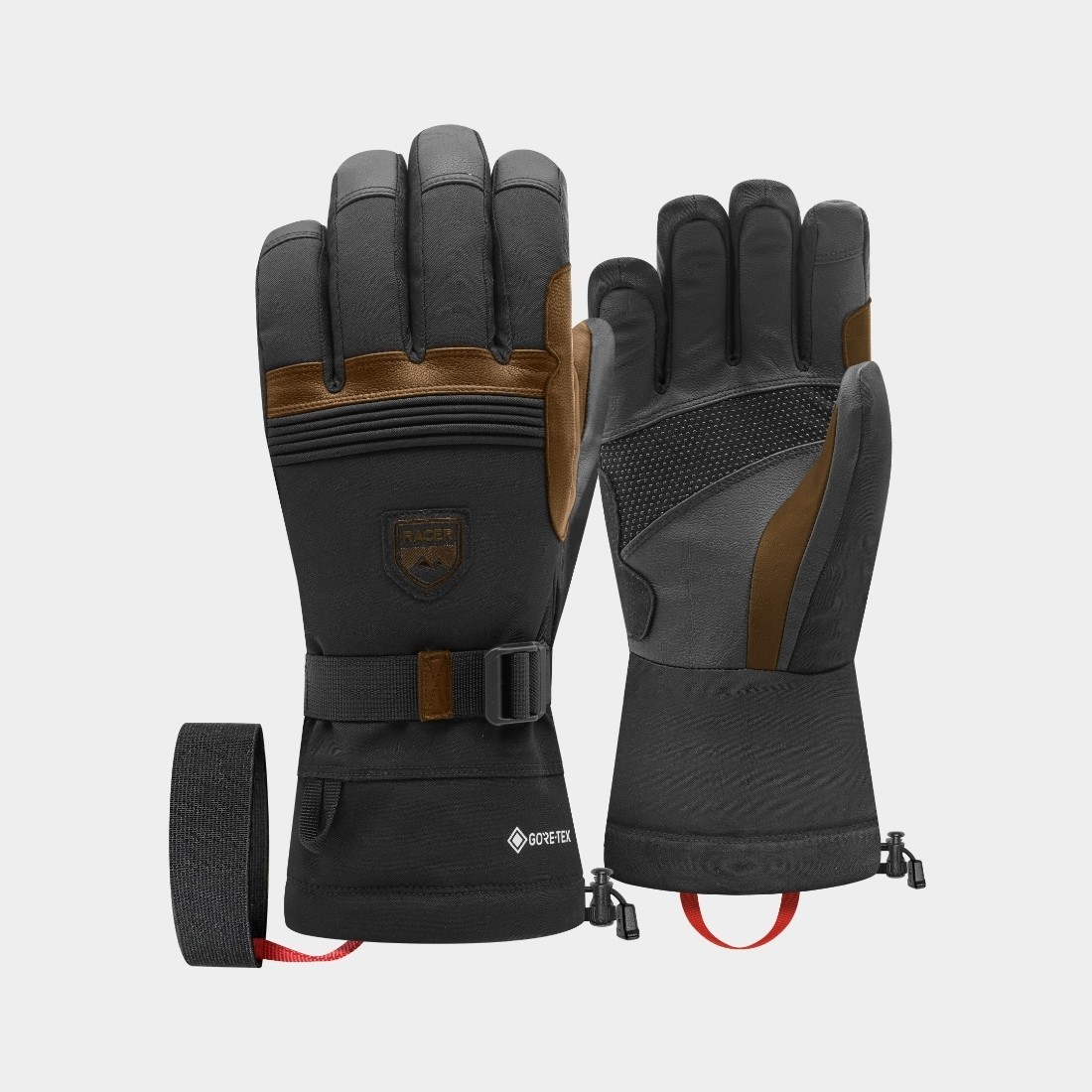 RACER Cargo 9 GTX schwarze/braune Handschuhe – Simple Bike Store