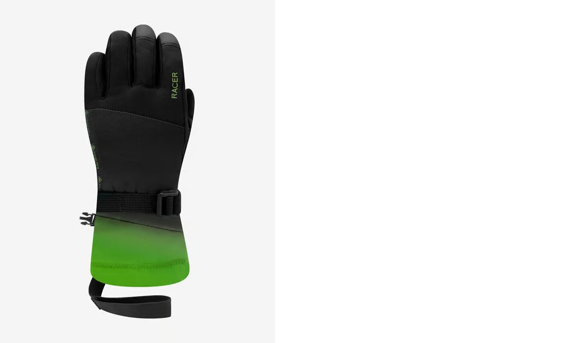 Y10 RACER Kinder Giga 6 GTX schwarze/grüne Handschuhe