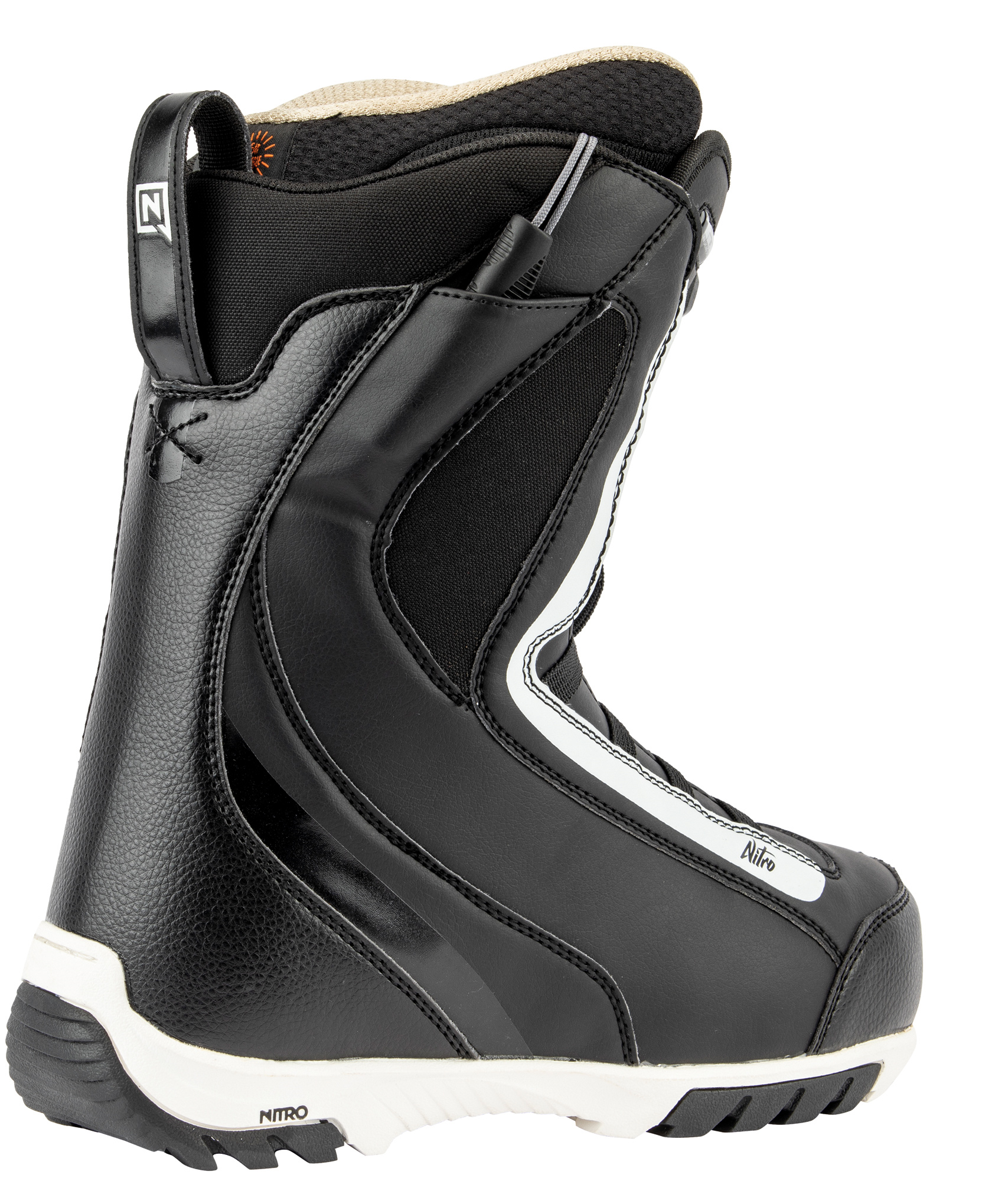 nitro cuda tls snowboard boots Black/White 25.0 CM/38 2/3 EUR Nitro Step On Outsole Alpha Silver Lifgif Emotionaltouch Football Helmet Color:Black - TD3418B