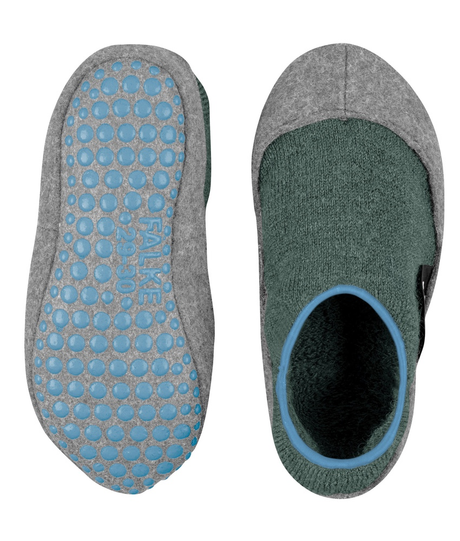 falke-socks-cosyshoe-kids-slippers-green-grey