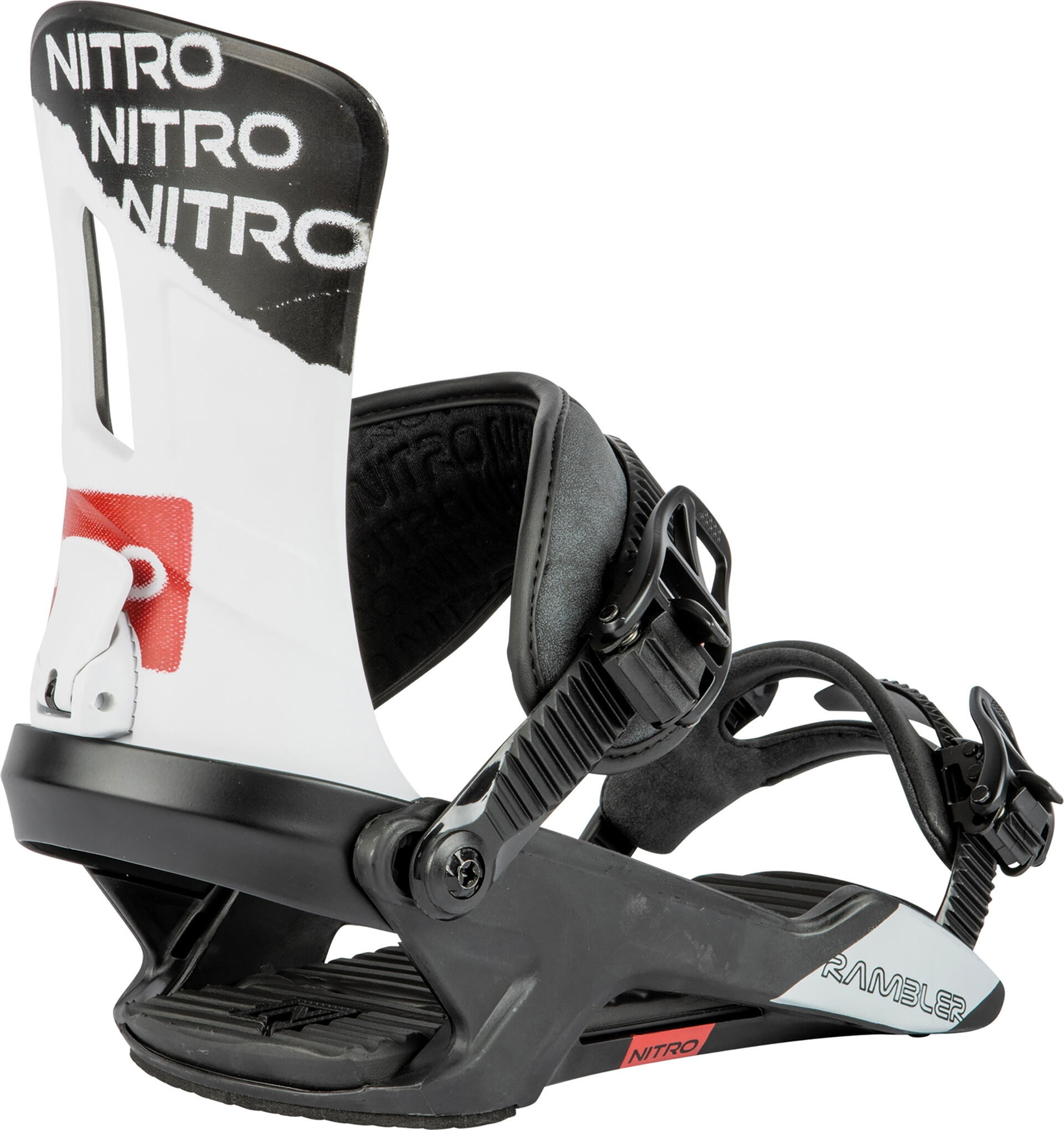 NITRO bindings Rambler Raw black/white/red – Simple Bike Store