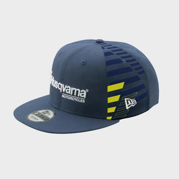 husqvarna-cepure-team-flat-cap-blue-yellow-white