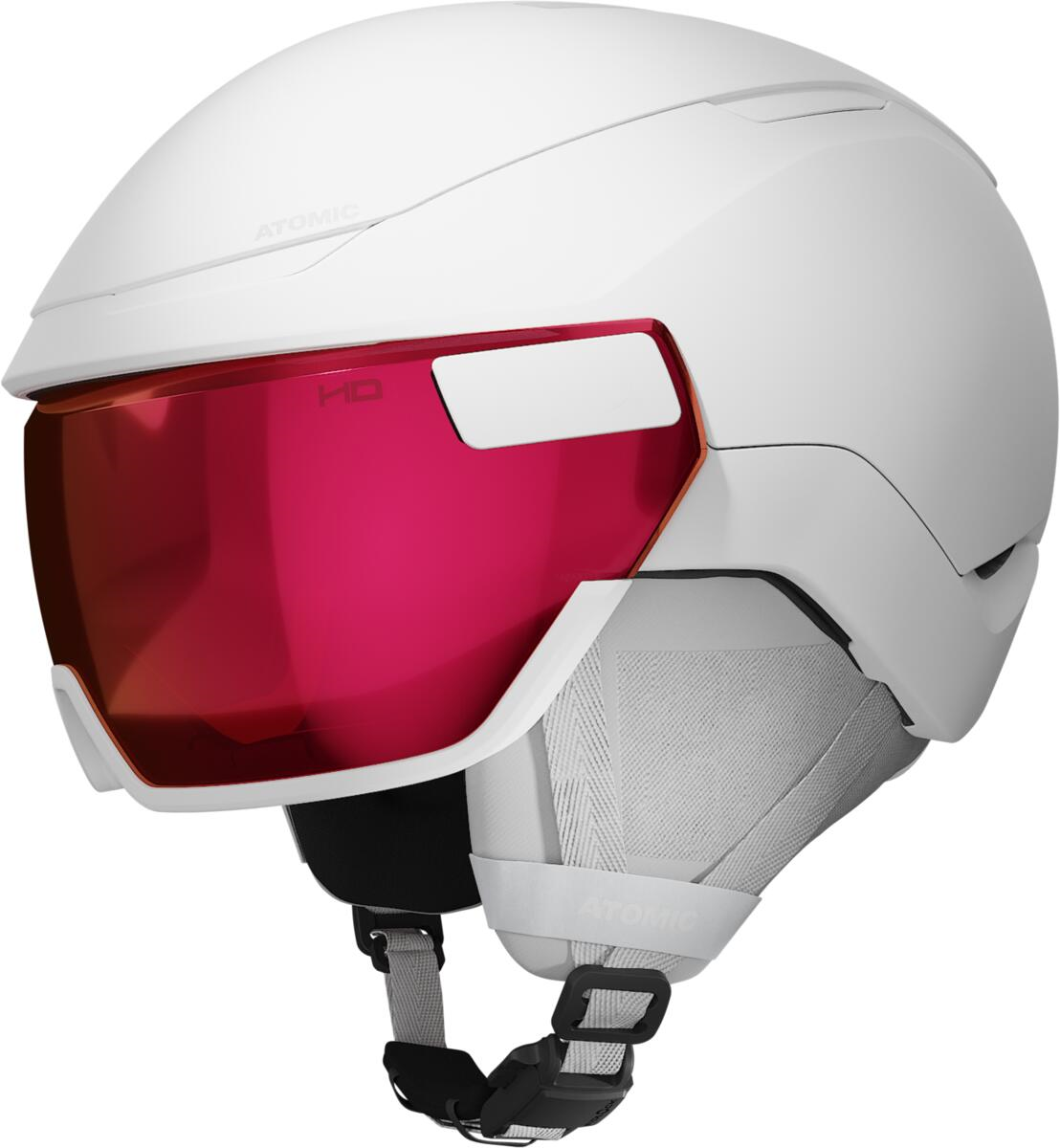 ATOMIC helmet Revent GT Amid Visor HD white w/red HD C2-3 – Simple
