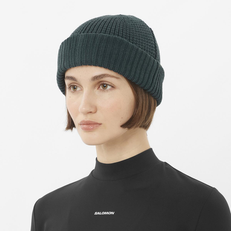 salomon-cepure-docker-beanie-dark-green