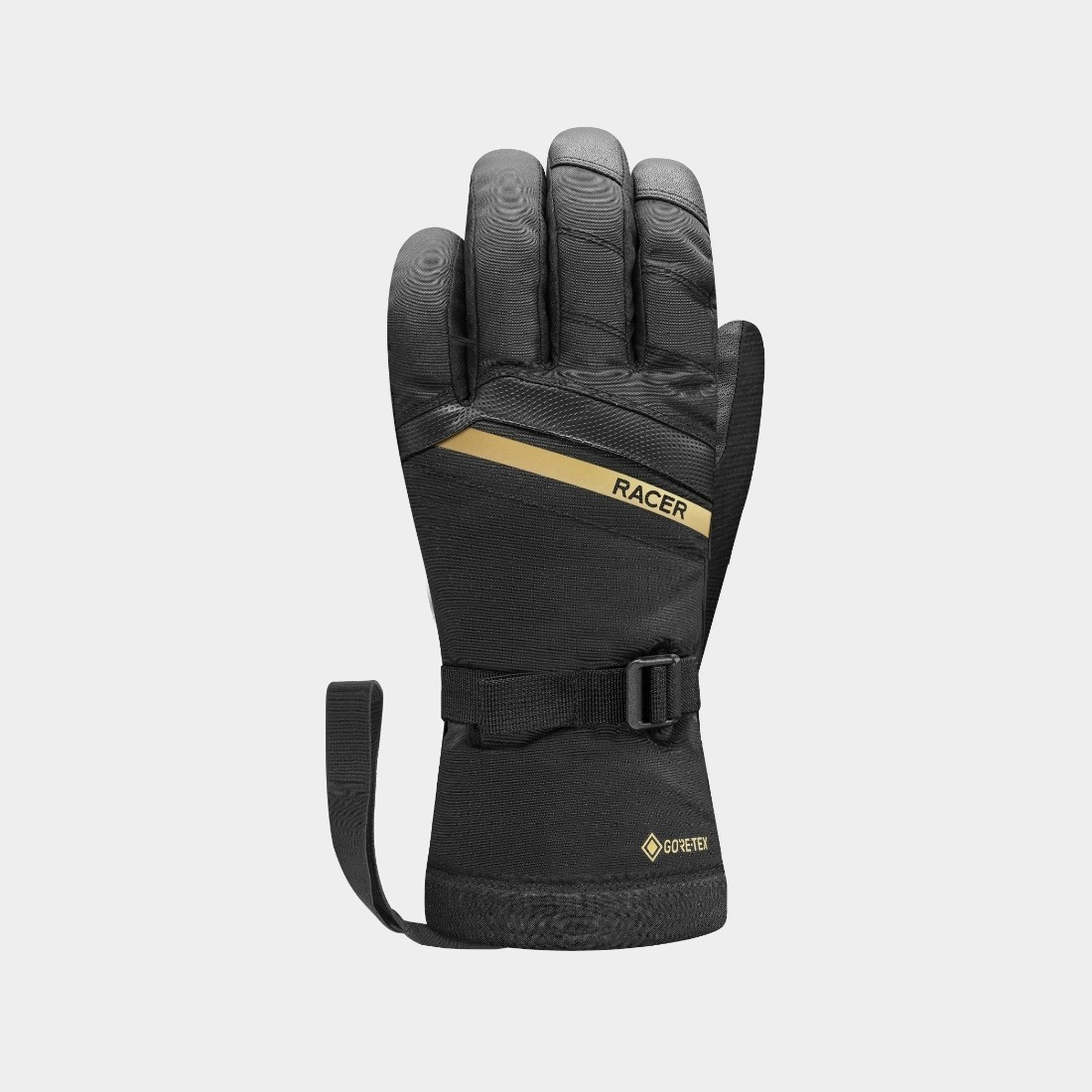 RACER Übung GTX schwarze/goldene Handschuhe – Simple Bike Store