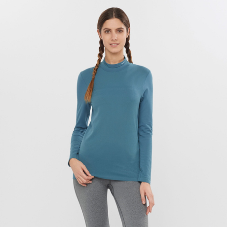 salomon-termokrekls-ls-sntial-warm-top-w-dark-blue