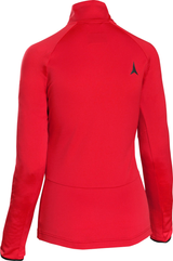atomic-jaka-w-snowcloud-fleece-zip-neck-red