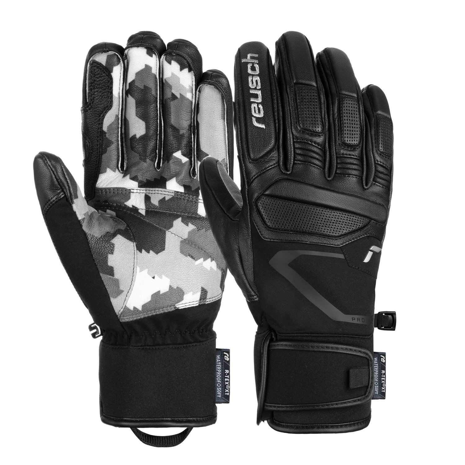 L 9.0 REUSCH Handschuhe Marco Schwarz Schwarz/Grau Tarnmuster