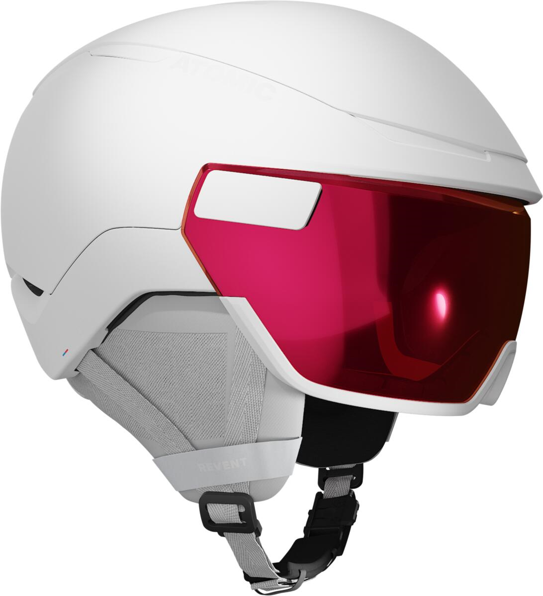 ATOMIC helmet Revent GT Amid Visor HD white w/red HD C2-3 – Simple
