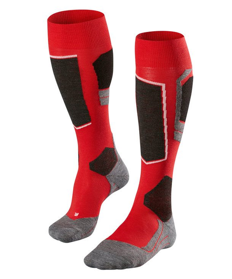 falke-socks-sk4-red-grey