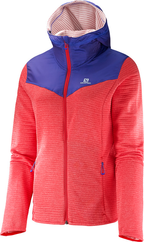 SALOMON Elevate FZ ML W red/violet hoodie