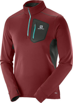 SALOMON Trail Runner Warm Mid red jacket