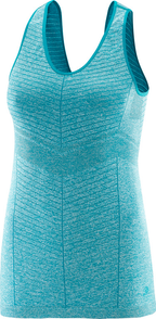 SALOMON Elevate Seamless Tank W blue/stripes sleeveless shirt