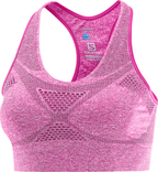 SALOMON Medium Impact Bra W pink sports bra