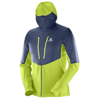 SALOMON Drifter Air Mid Hoodie green/blue jacket