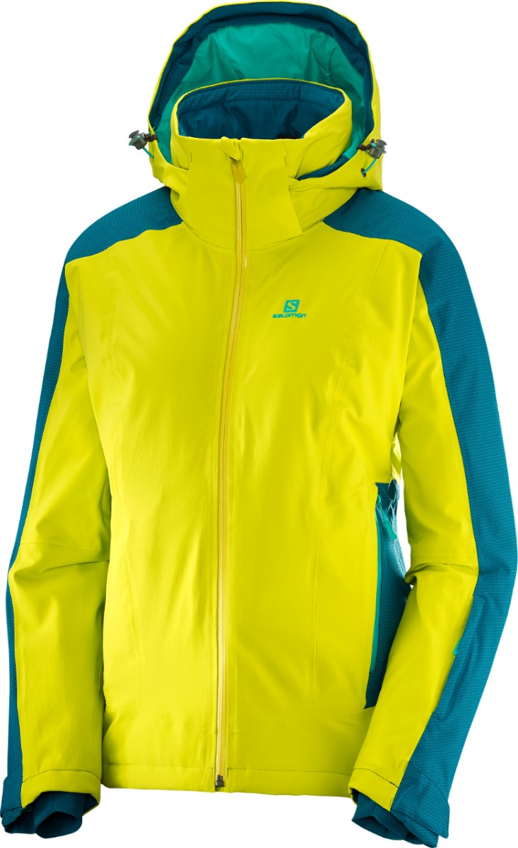SALOMON Jacket W Brilliant Yellow/Blue – Simple Bike Store