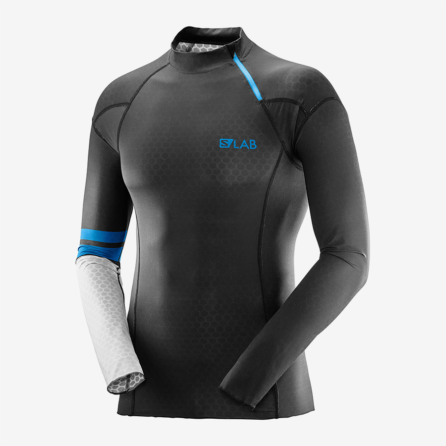 SALOMON cross-country ski shirt S/Lab Ceramic Jersy black