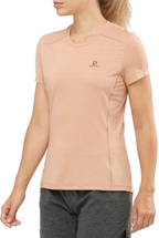 SALOMON SS XA Tee W peach shirt