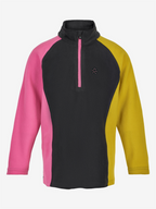 Color KIDS Jacket Fleece Pulli Pink/Black/Yellow