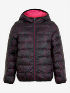 Color KIDS Winter Jacket Quilted Reversible AOP Violet/Pink