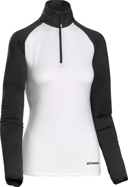 atomic-jaka-w-snowcloud-fleece-zip-neck-black-white