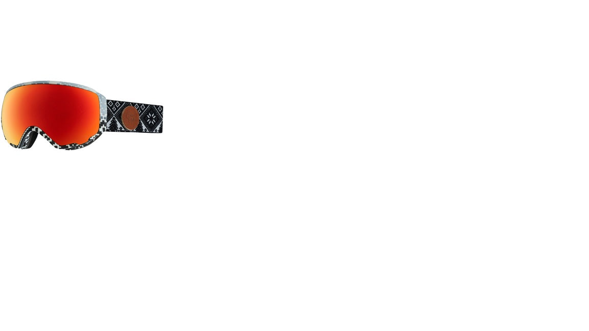ANON goggles WM1 MFI black/white w/sonar red Face mask