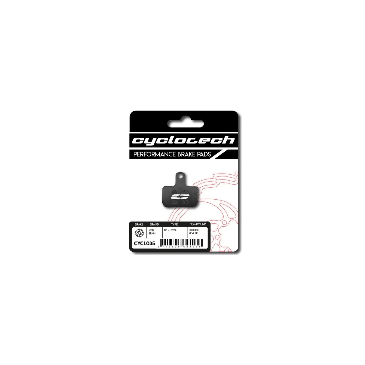 Cyclotech Disc Brake Pads Prodisc Kevlar Sram