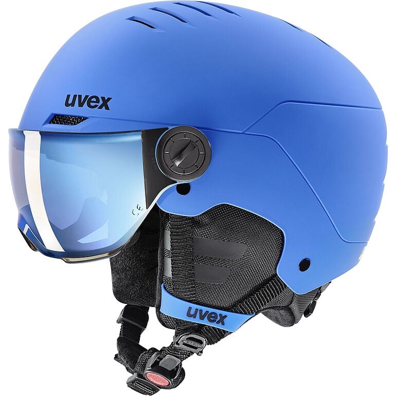Uvex uvex rocket jr visor blue matt – Simple Bike Store