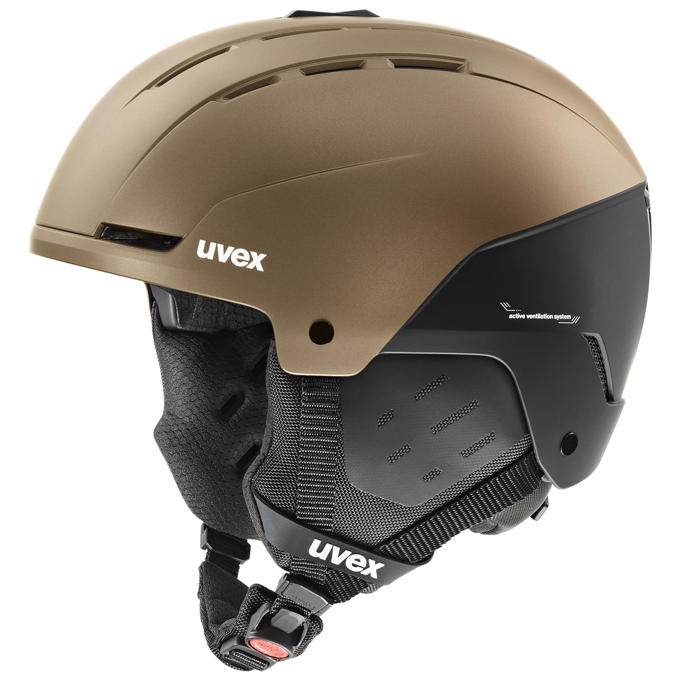 【かしら】UVEX STANCE L-XL(58-62) uvex Unisex-Adult, stance ski helmet, black matt, 58-62 cm