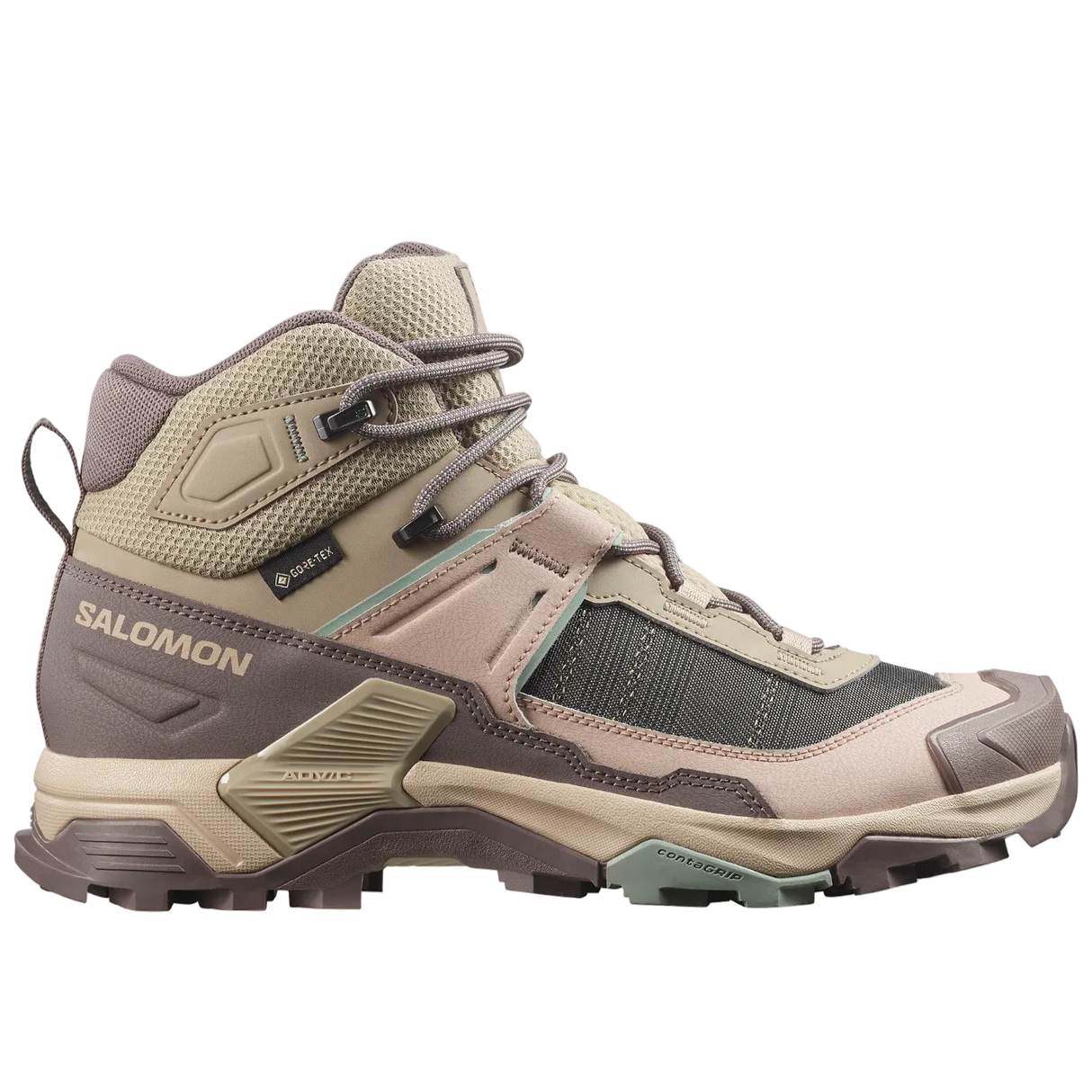SALOMON shoes X Ultra 5 Mid GTX W iron/desert tan/green milieu