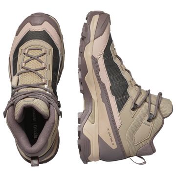 SALOMON X Ultra 5 Mid GTX W iron/desert tan/green milieu shoes